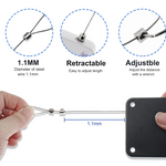 Automatic door closer suitable for various door types, including wooden and glass.