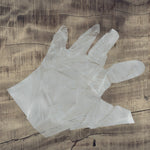 Disposable Gloves – Large Clear Plastic, 100 Pcs | Grow Wear