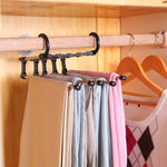 Organivo Trouser Hanger Organizer showing its multi-layered design for efficient storage.