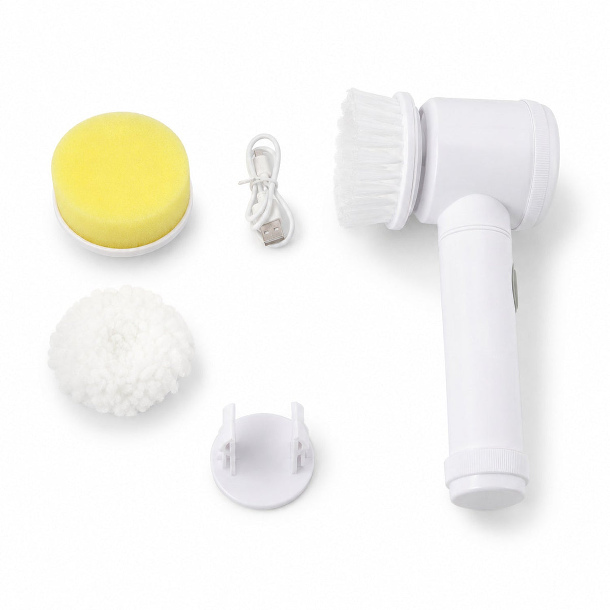 5 in 1 Electric Cleaning Brush Rechargeable Spin Scrubber for Bathroom