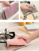 Brightly colored multi-purpose cleaning cloths for diverse household tasks.