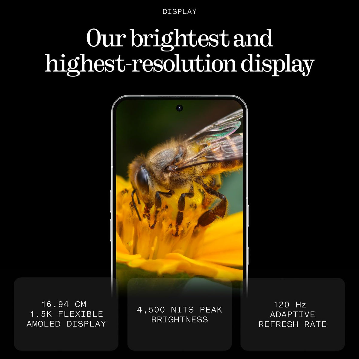 Nothing Phone (3), White (16GB, 512GB) | Snapdragon 8s Gen 4 | 50MP + 50MP + 50MP Rear Camera | 1.5K+ 120Hz AMOLED Flexible LTPS Display
