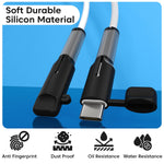 Sounce Type C Cable End Protector Silicone Cap, Grey