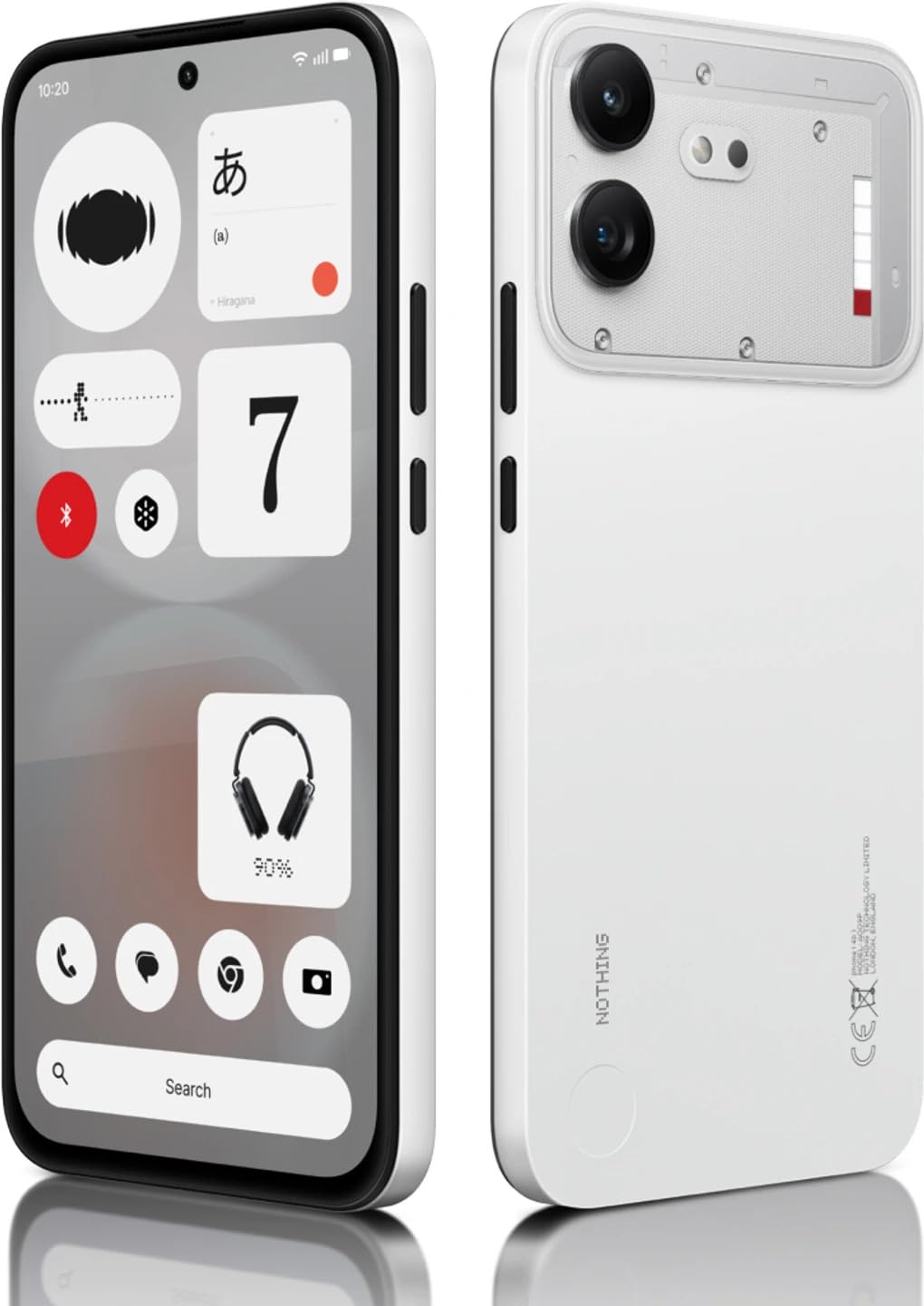 Nothing Phone (3), White (16GB, 512GB) | Snapdragon 8s Gen 4 | 50MP + 50MP + 50MP Rear Camera | 1.5K+ 120Hz AMOLED Flexible LTPS Display