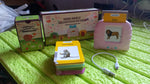 Boardoria's educational learning machine with flash cards on a white background.