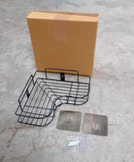 Multi-purpose corner shelf organiser providing extra storage space.