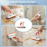 Mini Foldable Desktop Mop For Kitchen – Self‑Squeeze Sponge Mop for Wet & Dry Use – Portable Cleaning Tool – Kitchen, Bathroom, Glass, Living Room (1 Squeeze Handle + 2 Sponge Head)