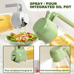 NaturalCozy Oil Sprayer & Dispenser Bottle 2-in-1 Premium Oil Bottle with Spray Nozzle for Healthy Cooking, Air Fryer, BBQ, Salad, Roasting 500ml Ecom Vinayak (Hard Plastic) (Pack 1)