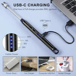 Solitude Matchstick Lighter | Long Handle Butane Gas Lighter | Refillable Multipurpose Flame Lighter for Kitchen, Candles, BBQ & Camping | Compact & Portable Match Stick