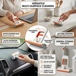 Mini Foldable Desktop Mop For Kitchen – Self‑Squeeze Sponge Mop for Wet & Dry Use – Portable Cleaning Tool – Kitchen, Bathroom, Glass, Living Room (1 Squeeze Handle + 2 Sponge Head)