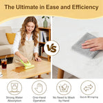 Mini Foldable Desktop Mop For Kitchen – Self‑Squeeze Sponge Mop for Wet & Dry Use – Portable Cleaning Tool – Kitchen, Bathroom, Glass, Living Room (1 Squeeze Handle + 2 Sponge Head)