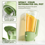 NaturalCozy Oil Sprayer & Dispenser Bottle 2-in-1 Premium Oil Bottle with Spray Nozzle for Healthy Cooking, Air Fryer, BBQ, Salad, Roasting 500ml Ecom Vinayak (Hard Plastic) (Pack 1)