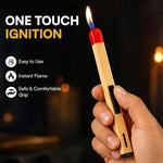 Solitude Matchstick Lighter | Long Handle Butane Gas Lighter | Refillable Multipurpose Flame Lighter for Kitchen, Candles, BBQ & Camping | Compact & Portable Match Stick