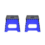 12-inch foldable step stool in use, perfect for home tasks.