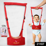 Close-up of adjustable straps on baby walking assistance harness