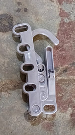 User hanging clothes on the space-saving 5-hole foldable hanger.