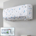 AC Dust Cover, Waterproof Folding Split AC Protector | Velvet Wheels front view for fresh air comfort