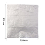 Silver food-grade aluminium foil sheets suitable for ovens