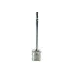 Silver air needle adapter for inflating sports balls