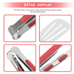 Practical kitchen food pickup tongs featuring a comfortable anti slip grip.