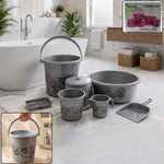 7-Piece Bathroom Set – Durable Plastic Organiser | VelvetBubbles