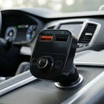Dashboard wireless charging holder with LED display