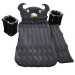 Car air mattress installed in car back seat for sleeping