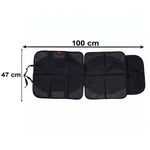 Protective mat under child car seat, 104 x 48 cm