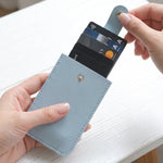 Card holder wallet shown closed from the back