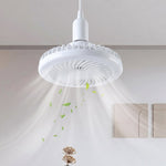 Space saving fan with light and remote for rooms and kitchens