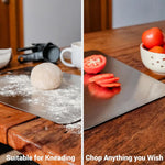 Multipurpose stainless steel cutting board for vegetables, fruits, and meat
