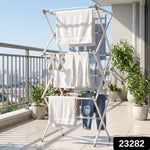 Metal Foldable Clothes Drying Rack Three Tier for Travel Use