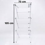 3 Tier Folding Clothes Drying Rack Laundry Cloth Dryer Stand for Balcony (1 Set) view 6