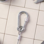 Clothesline wire hook detail