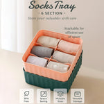 Compact plastic storage box designed for home and office organization