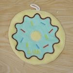 Live photo of cartoon donut hanging hand towel