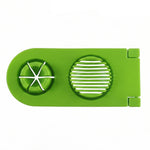 2 in 1 kitchen egg tool for neat slices and even wedges