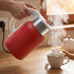 Quick boil red electric water kettle with auto shut off