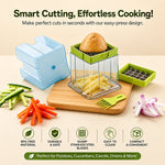 2 in 1 Potato Chipser and Slicer with Dual Blades for Fries (1 Pc)