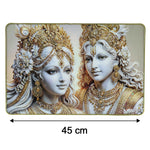Luxury Radha Krishna framed artwork for aesthetic home decor