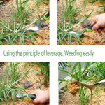 Manual weeder cultivator for planting, weeding and aerating soil