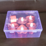 Real use of heart shape LED flameless decorative candle in room decor