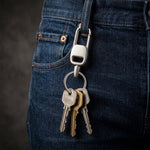 Compact and lightweight metal key holder with locking mechanism