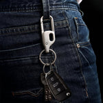 Durable metal key holder showing compact design for everyday use