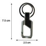 Compact stainless steel key holder showing lightweight structure