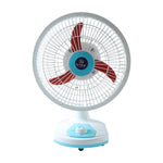 Rechargeable tabletop fan from OMEGA with LED light