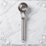 Durable stainless steel scoop for ice cream, dough and melon balls
