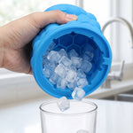 Silicone Ice Cube Maker Cup Squeeze to Pop Mould with Lid Space Saving (1 Pc) view 3