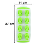 Reusable plastic ice tray with lid for spill free freezing