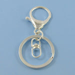Secure key ring with silicone wrist strap
